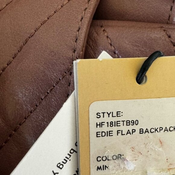 Rebecca Minkoff NEW Edie Flap Quilted Leather  Backpack Bag Tote Rare Pink Gold - Picture 8 of 16